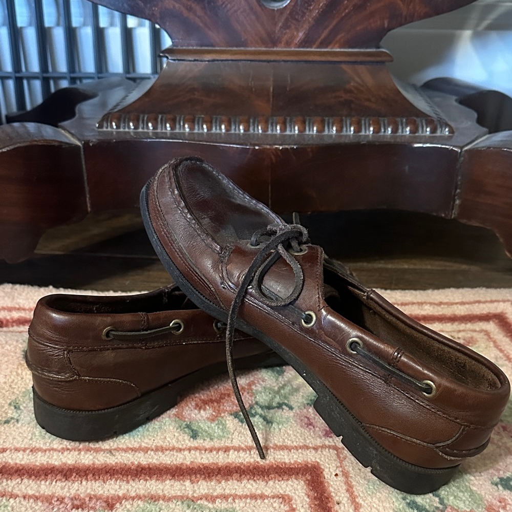 Vintage Dr. Martens Dark Brown Leather Boat Shoes